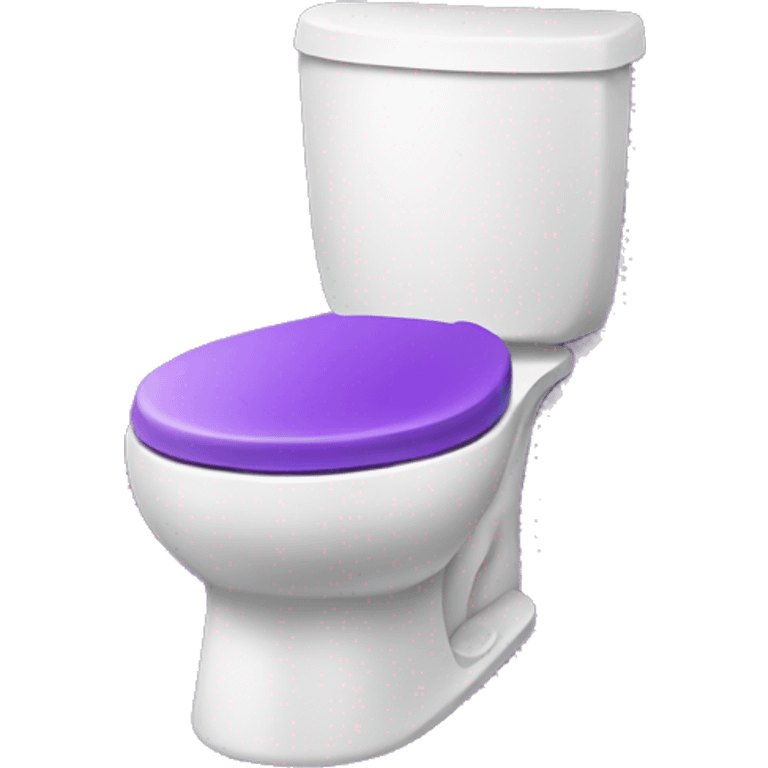 Purple toilet emoji