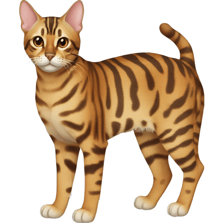 Bengal Cat Breed Full Body emoji