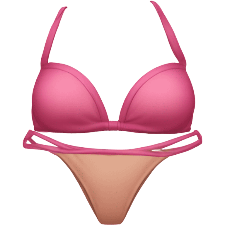 Pink bikini emoji