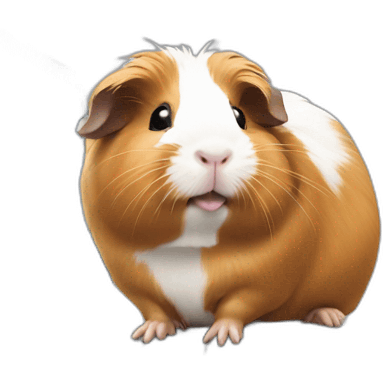 guinea pig working on the computer emoji