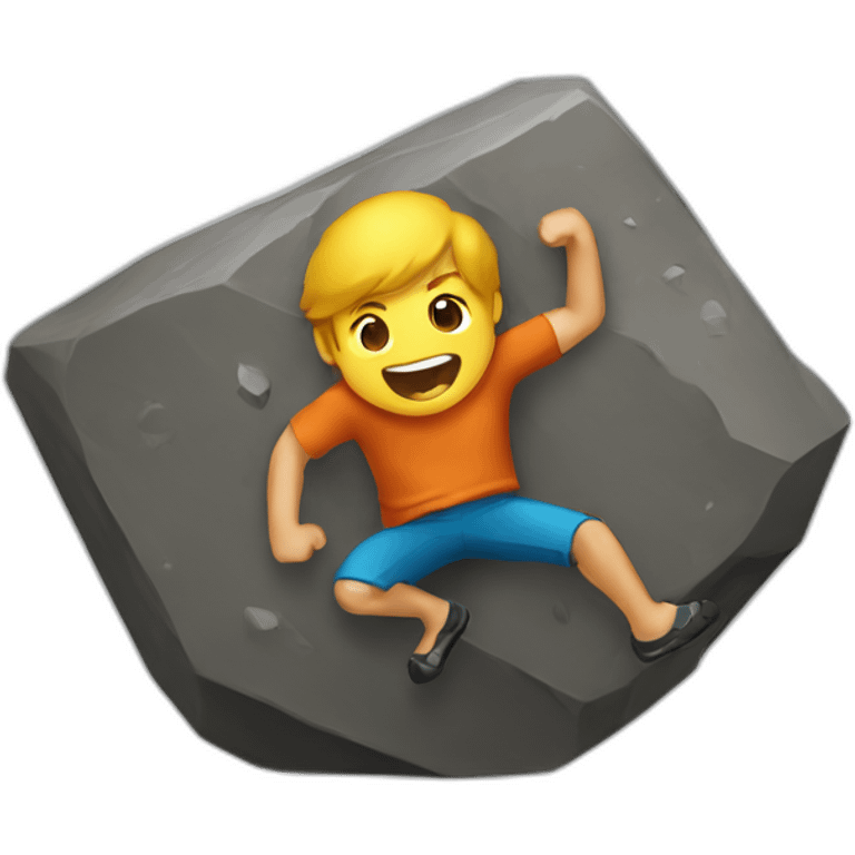 Bouldering emoji