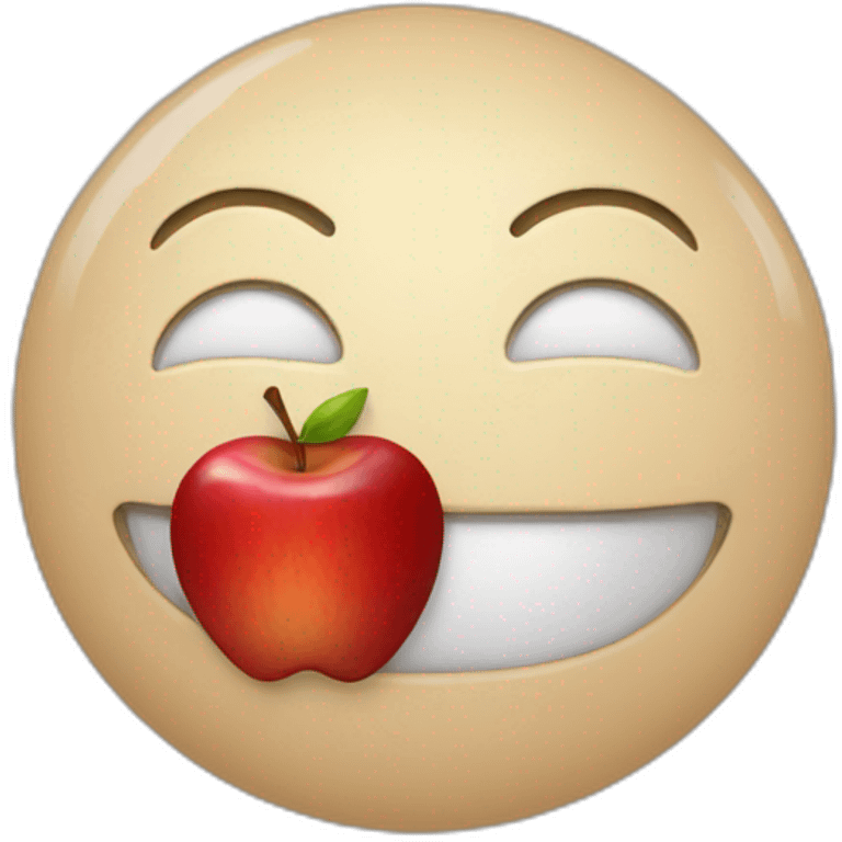 red apple smile emoji