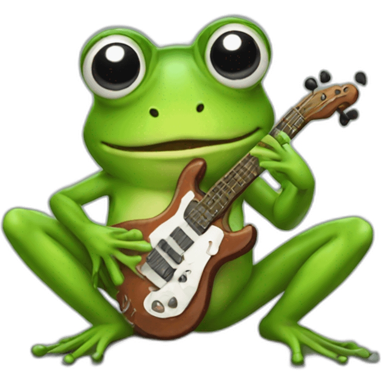 Music frog  emoji