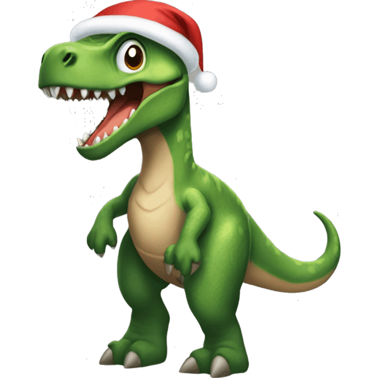 Dinosaurio navideño  emoji