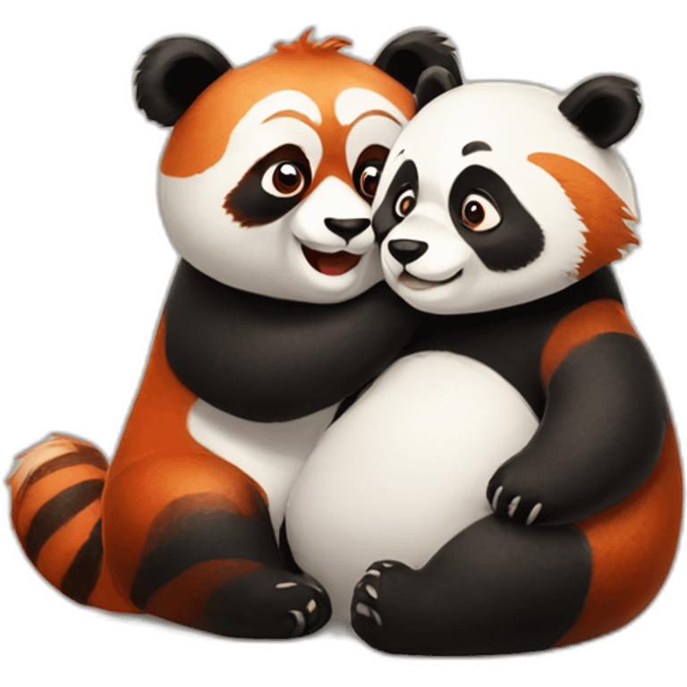 Panda and red panda emoji