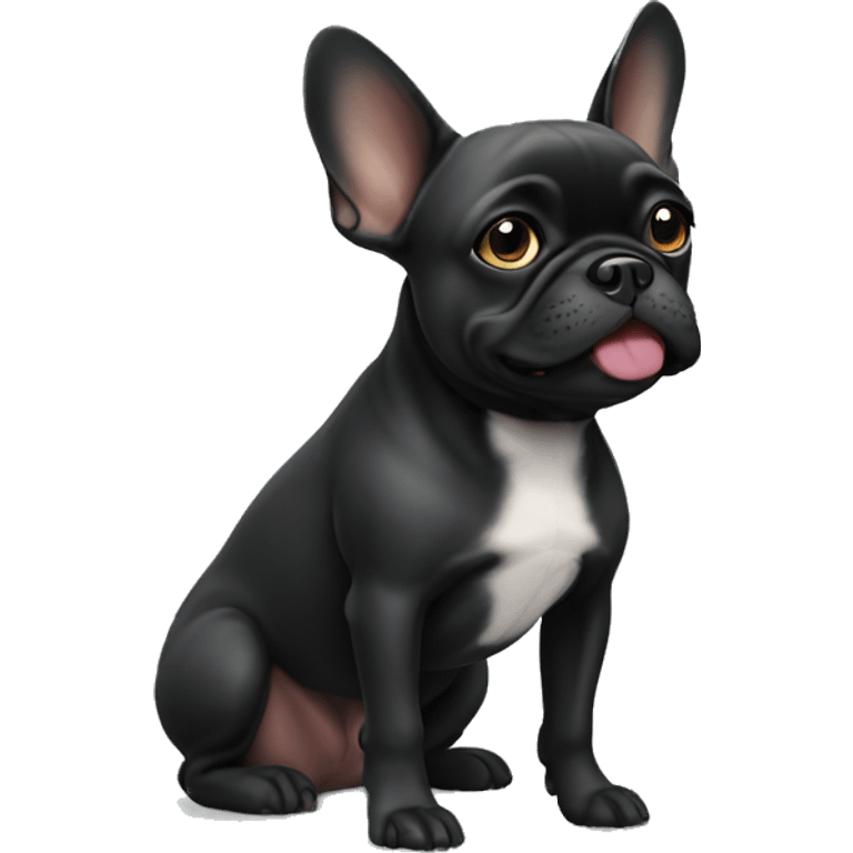 black frenchie dog emoji