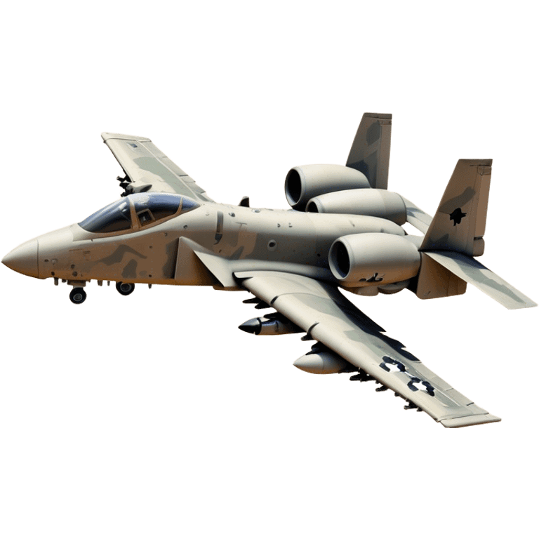 Warthog Jet (A-10 Thunderbolt II) - Fairchild Republic (Model Year: 2022) (Iconic colour: Desert camo) emoji