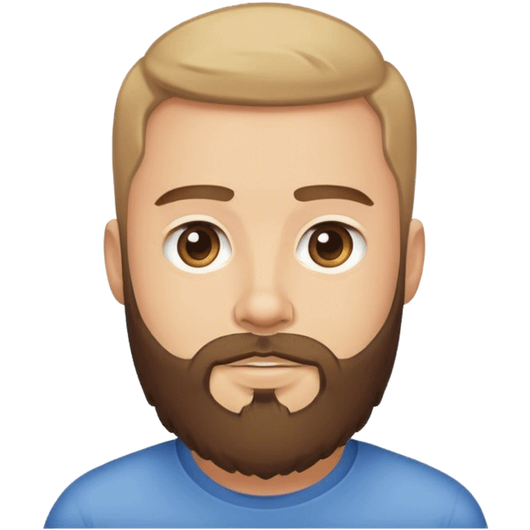 My brother with beard emoji