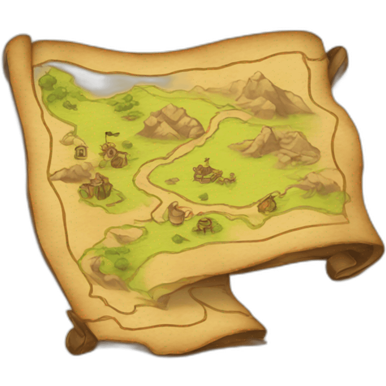 treasure map emoji