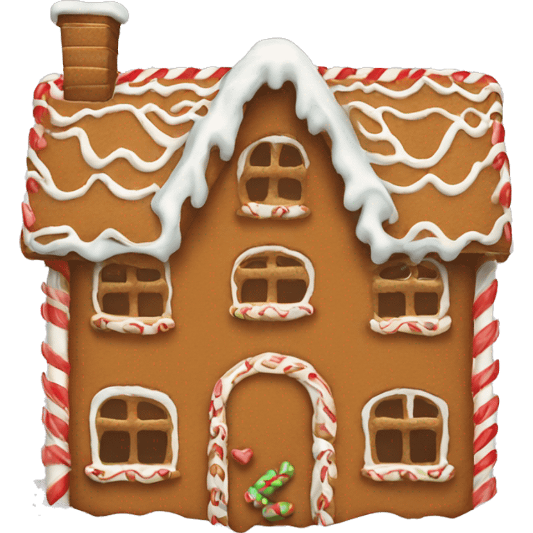 gingerbread house emoji