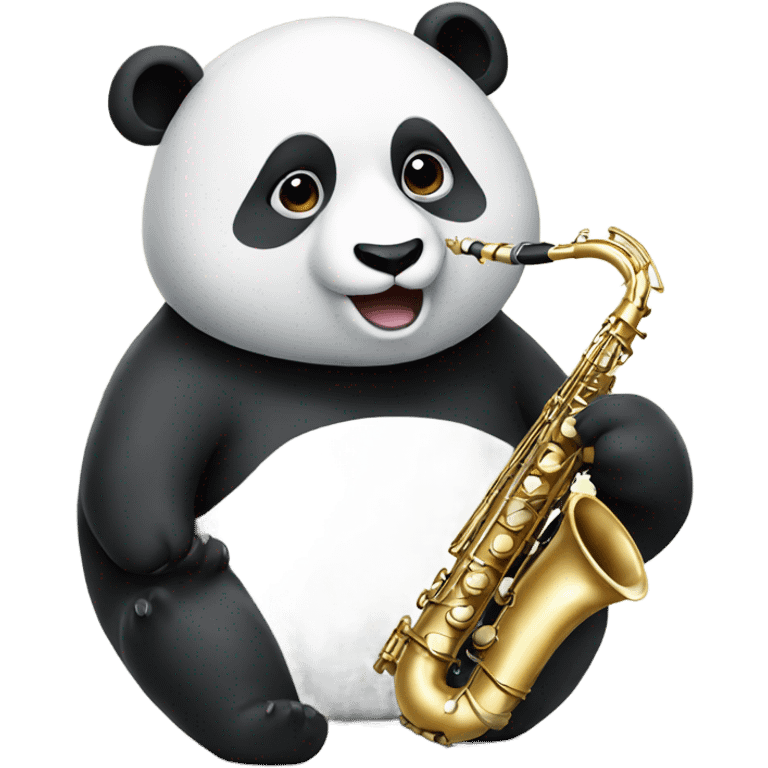 panda playing saxophone emoji