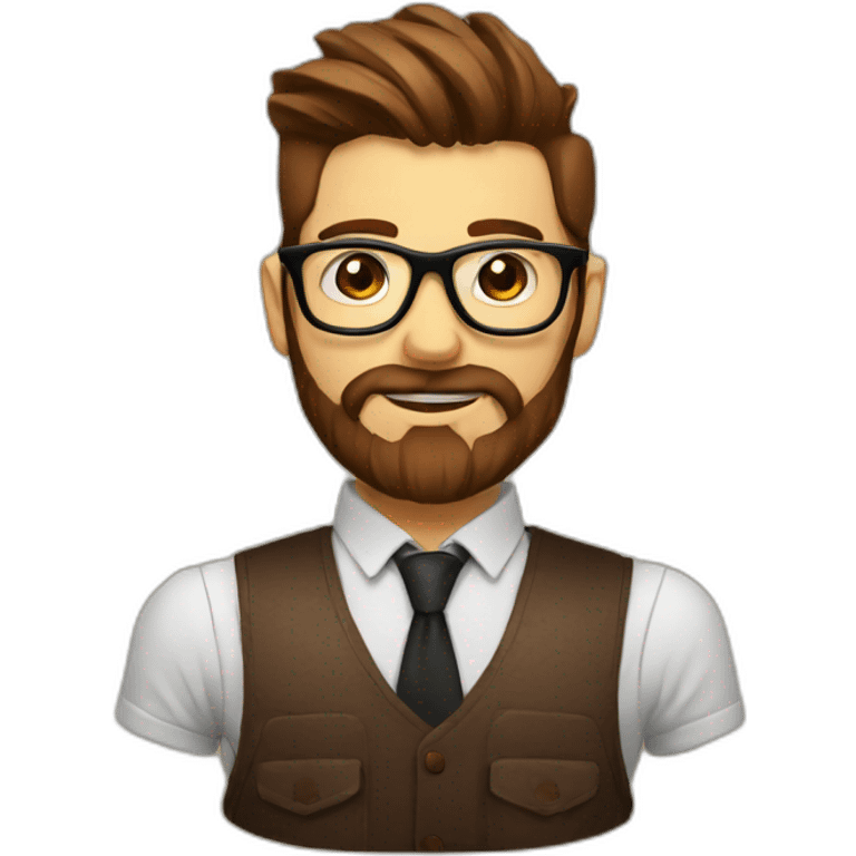 coffee hipster emoji