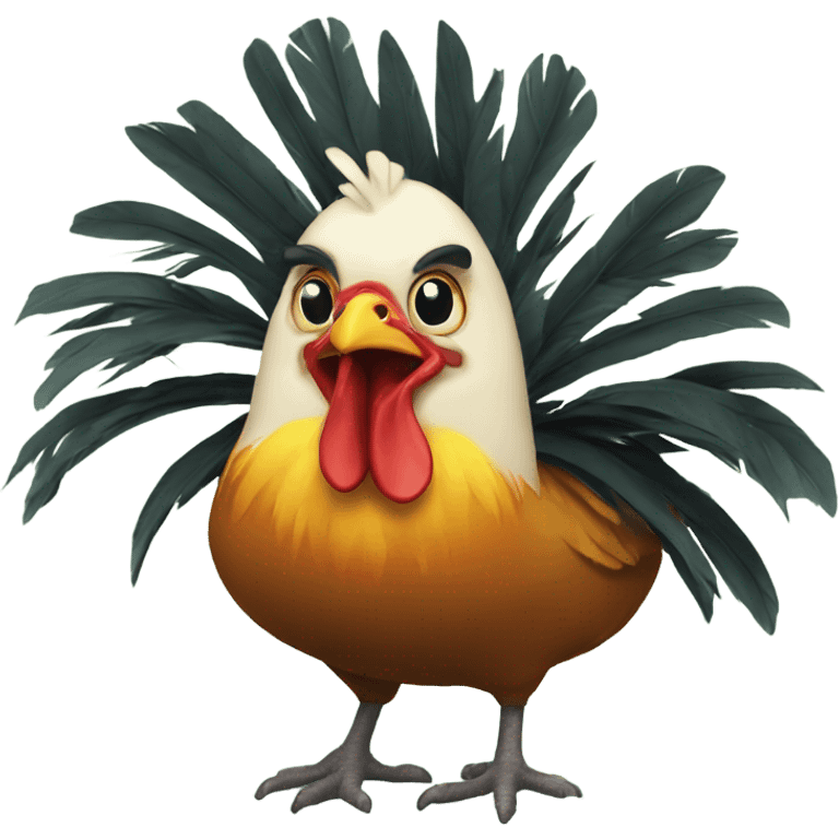 Jungle fowl  emoji