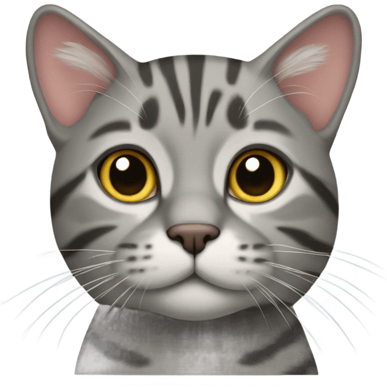 Grey tabby cat  emoji