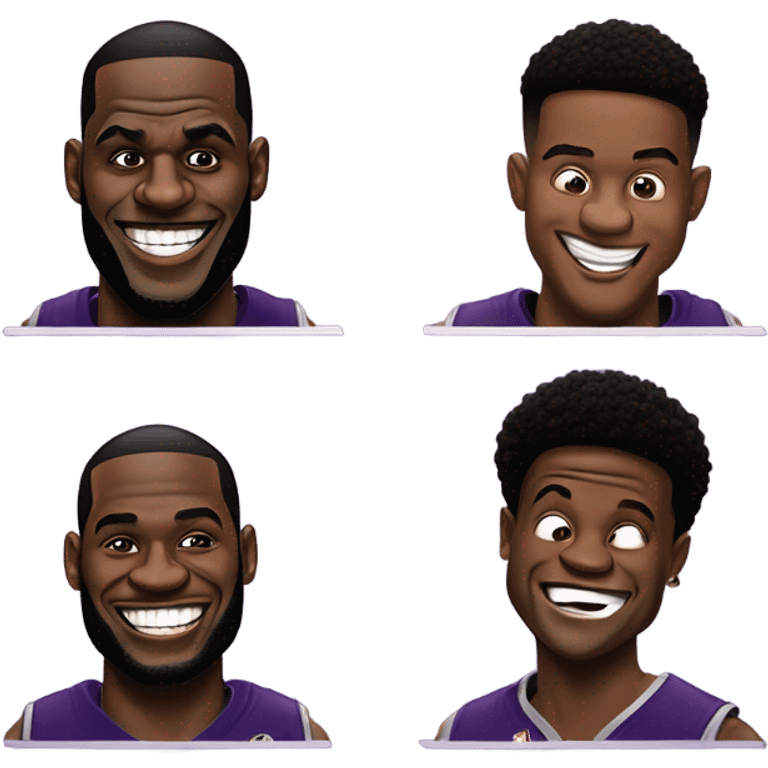 lebron and lamar jackson farting emoji