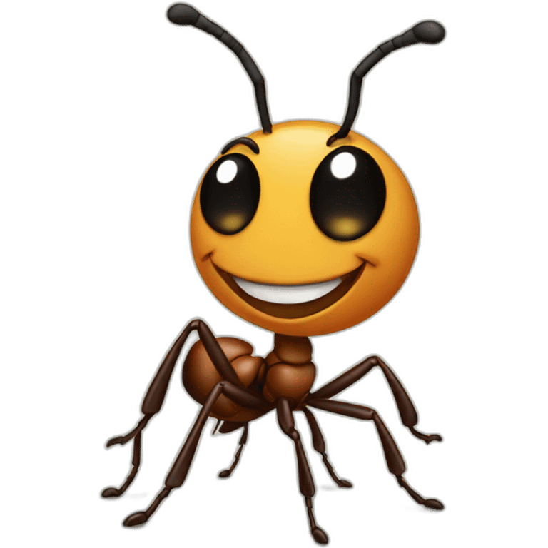 ant smiling emoji