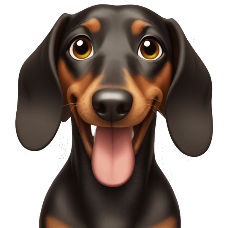 smiling dachshund emoji