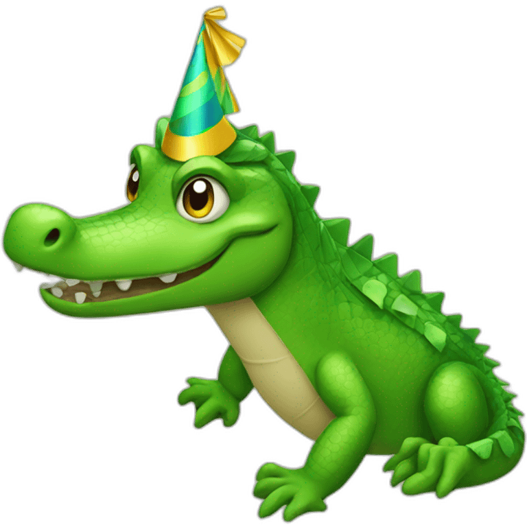 party alligator emoji