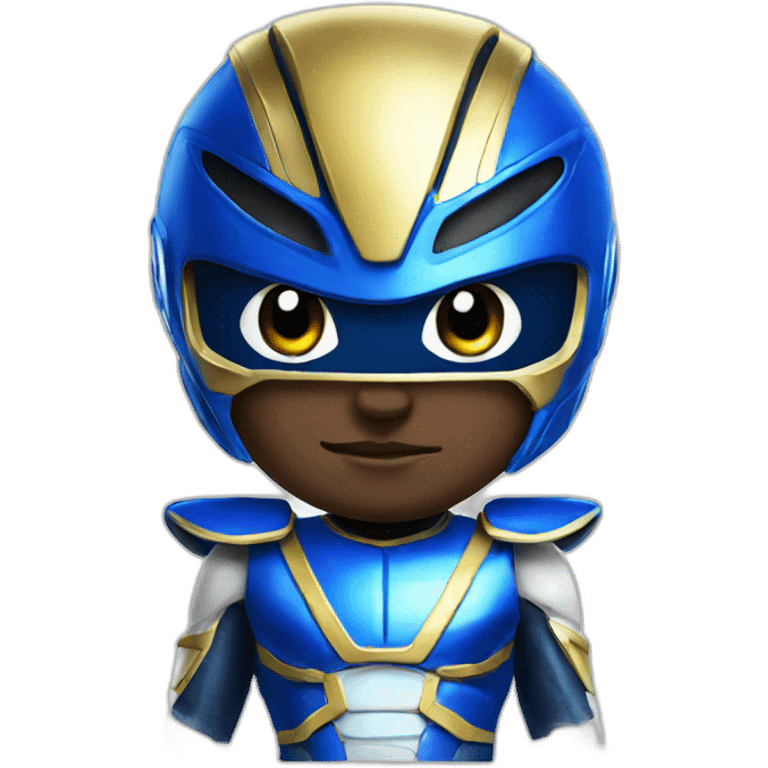 blue power ranger cute emoji