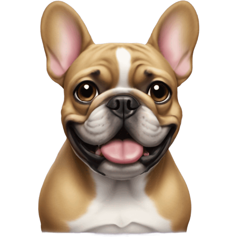 French Bulldog with big Theeth emoji