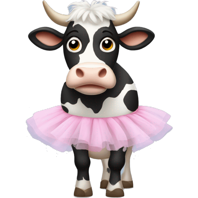 cow in a tutu emoji