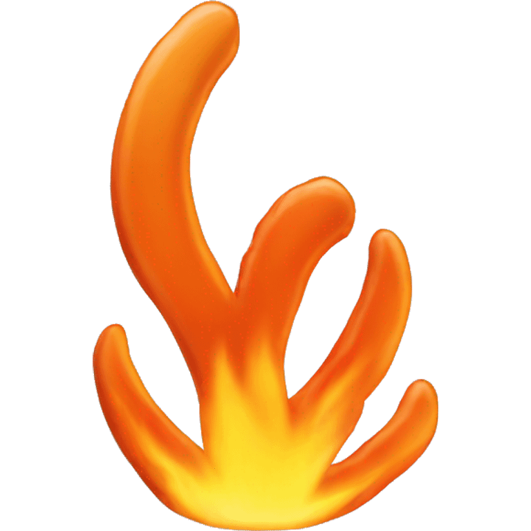 Flame shape of chicken wing  emoji