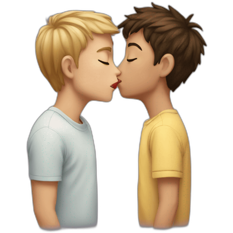 Boy kiss boy emoji