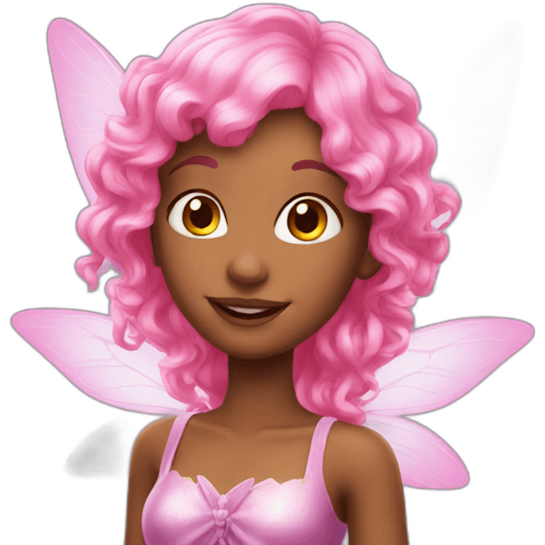 Magic Fairy with pink hair emoji