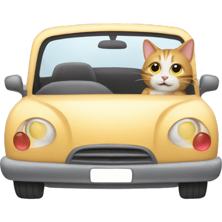 Cat in a car  emoji