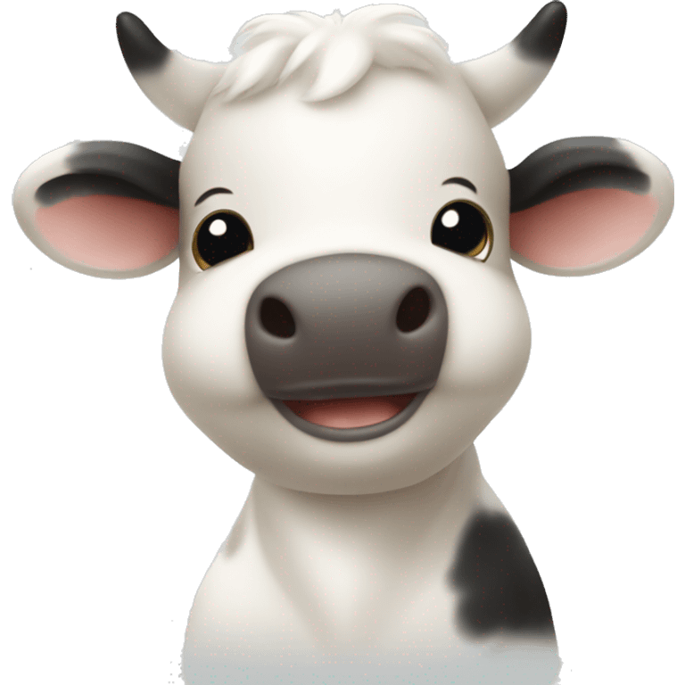 Cute happy moo Deng baby emoji