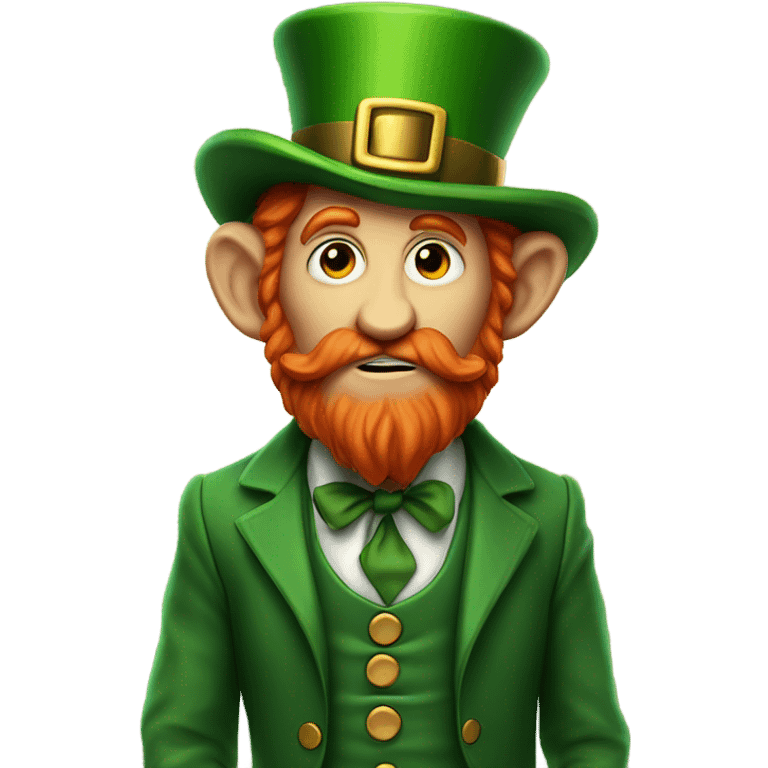 Leprechaun being anxious  emoji