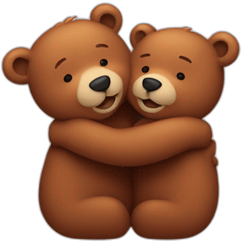 bears hugging emoji