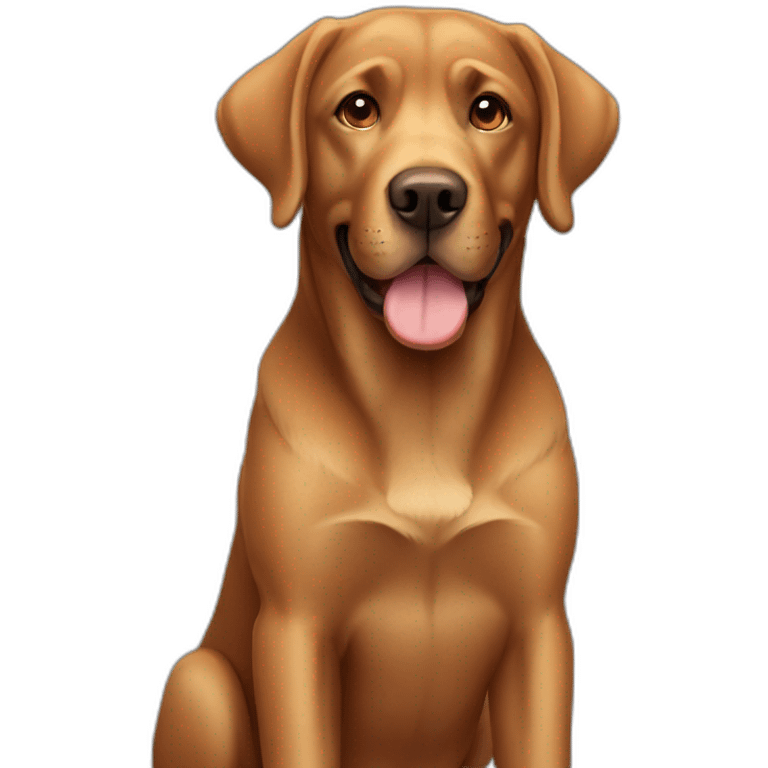 brown labrador emoji