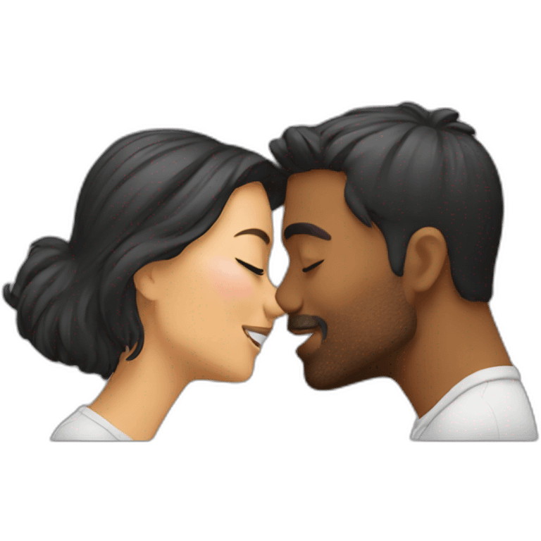 Couple kissing emoji