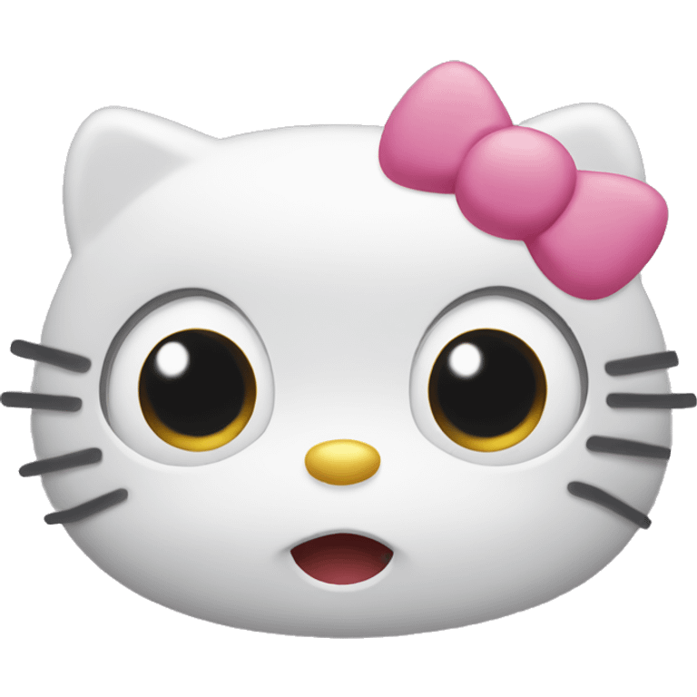 Hello kitty rolling eyes emoji