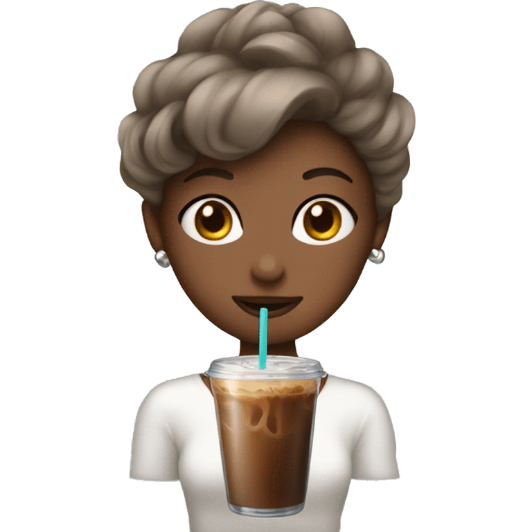 clean girl iced coffee emoji