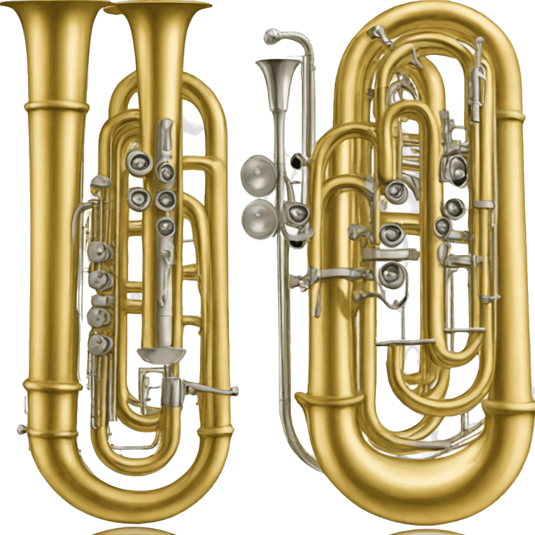 a clarinet tuba trombone emoji