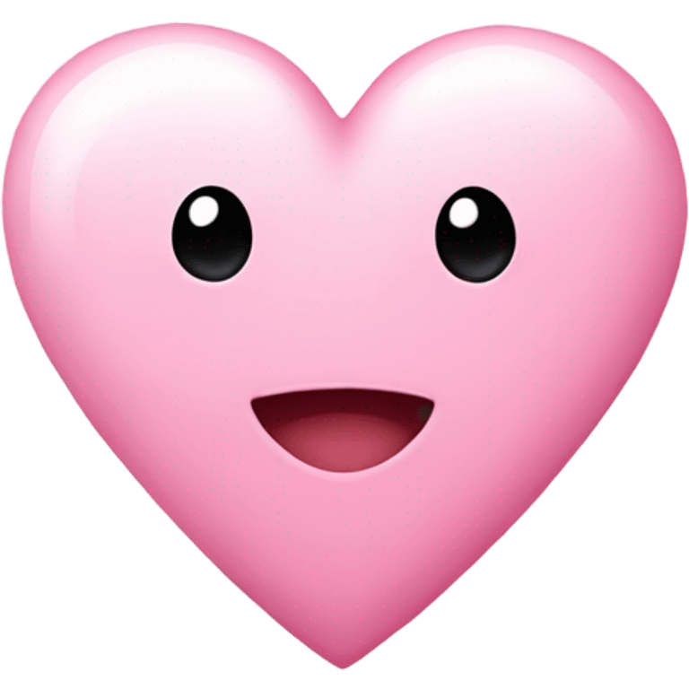 Cute light pink heart emoji