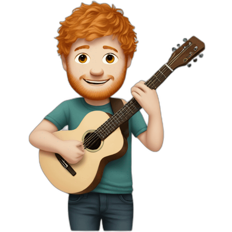 ed sheeran with guitar emoji