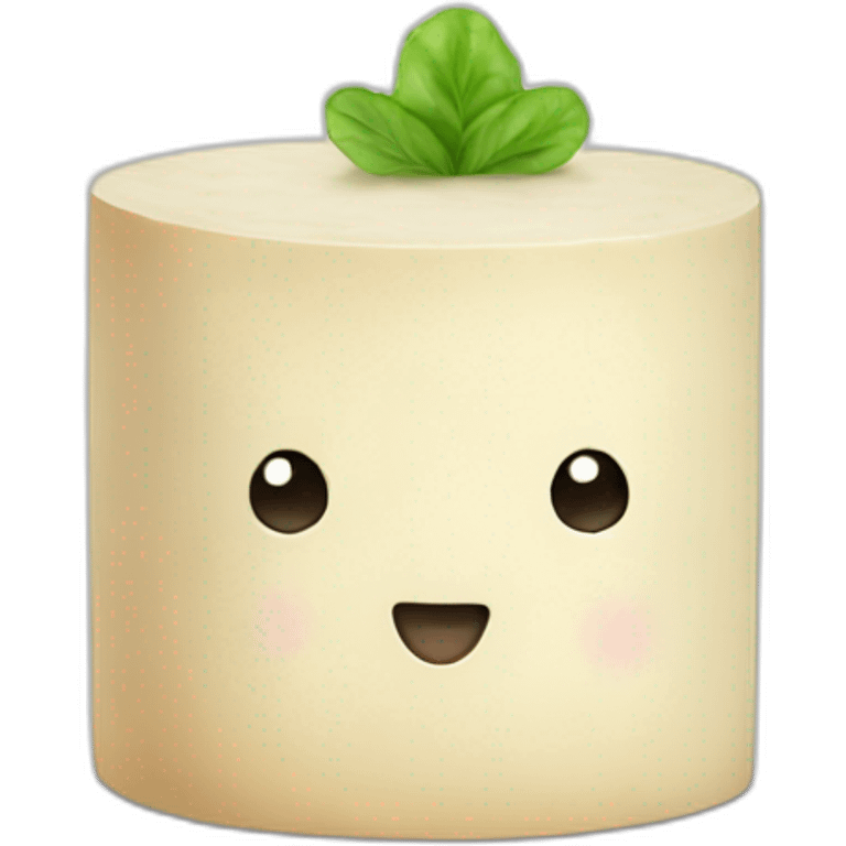 round tofu emoji