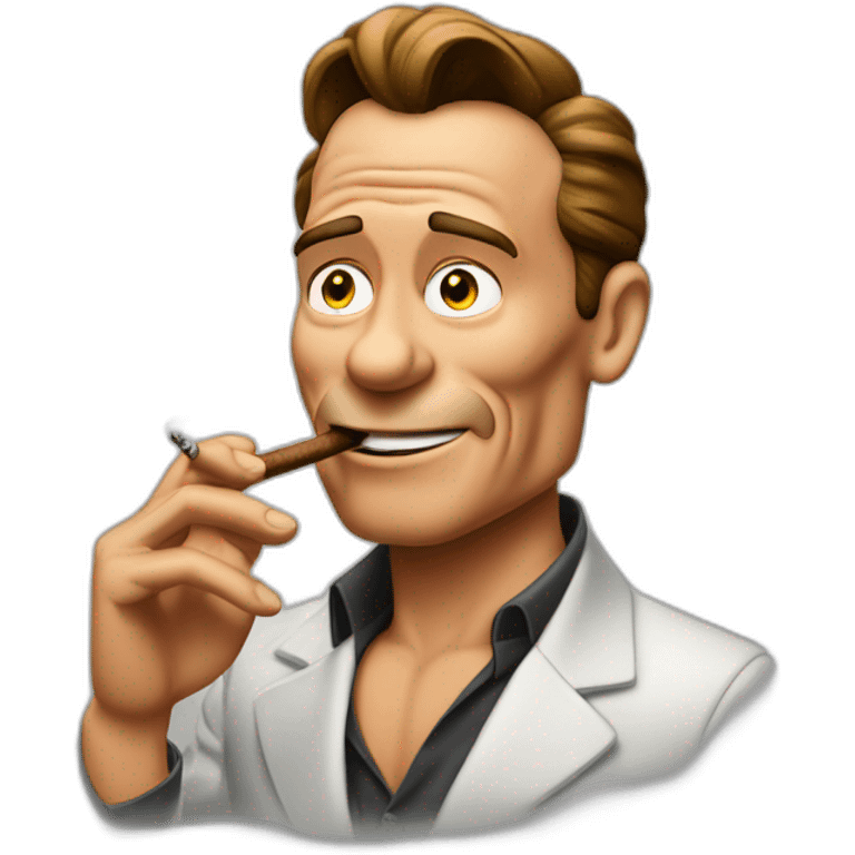 arnold schwarzenneger smoking cigar emoji