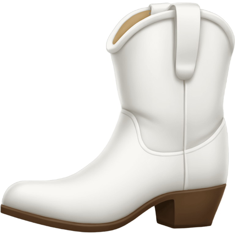 White cowboy boot  emoji