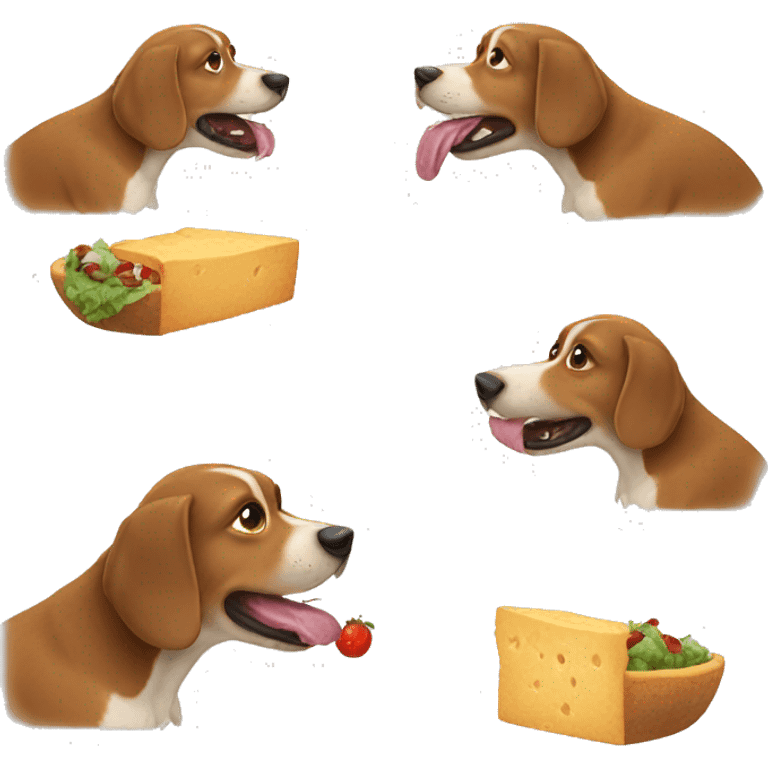 Dog eating emoji