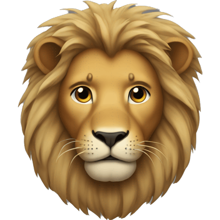 Lion with a hair cut  emoji