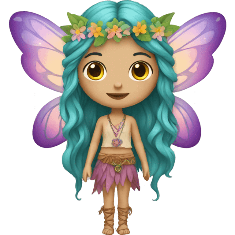 Bohemian hippie fairy emoji