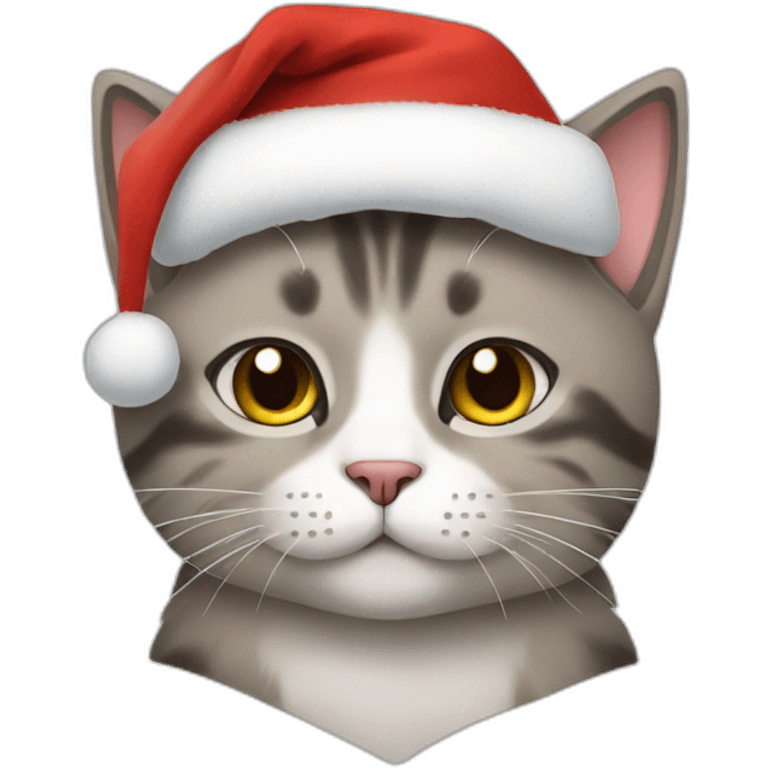 A Christmas cat who chooses emoji