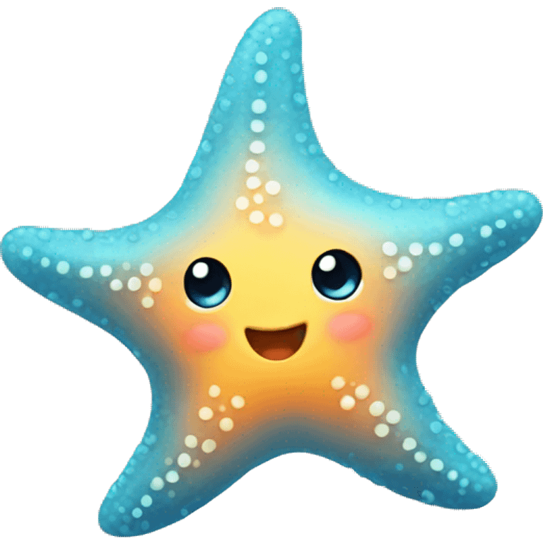 Cute little baby starfish emoji