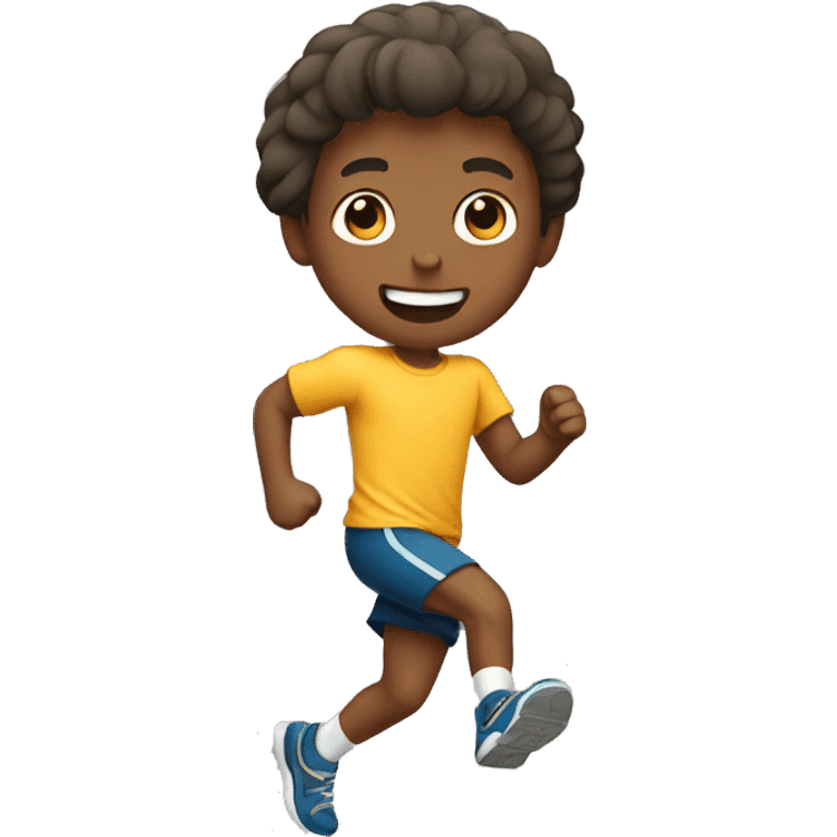 A boy running emoji