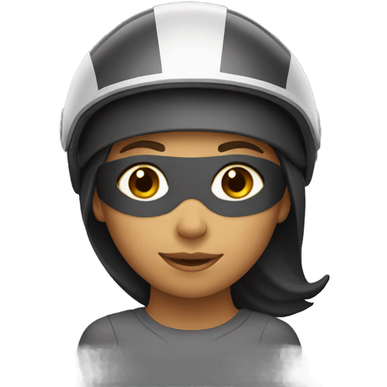 Girl with helmet  emoji