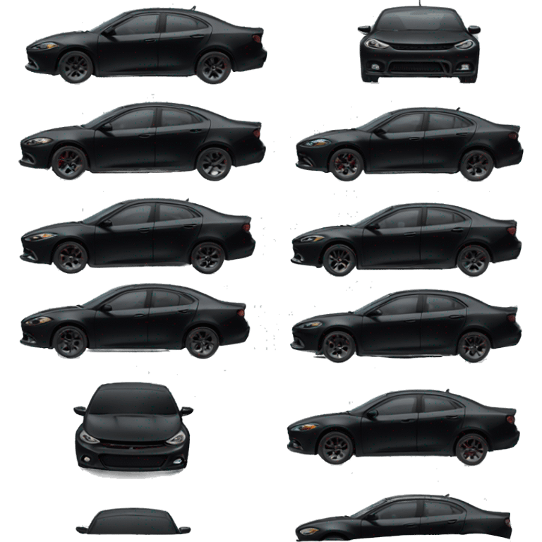 black dodge dart emoji